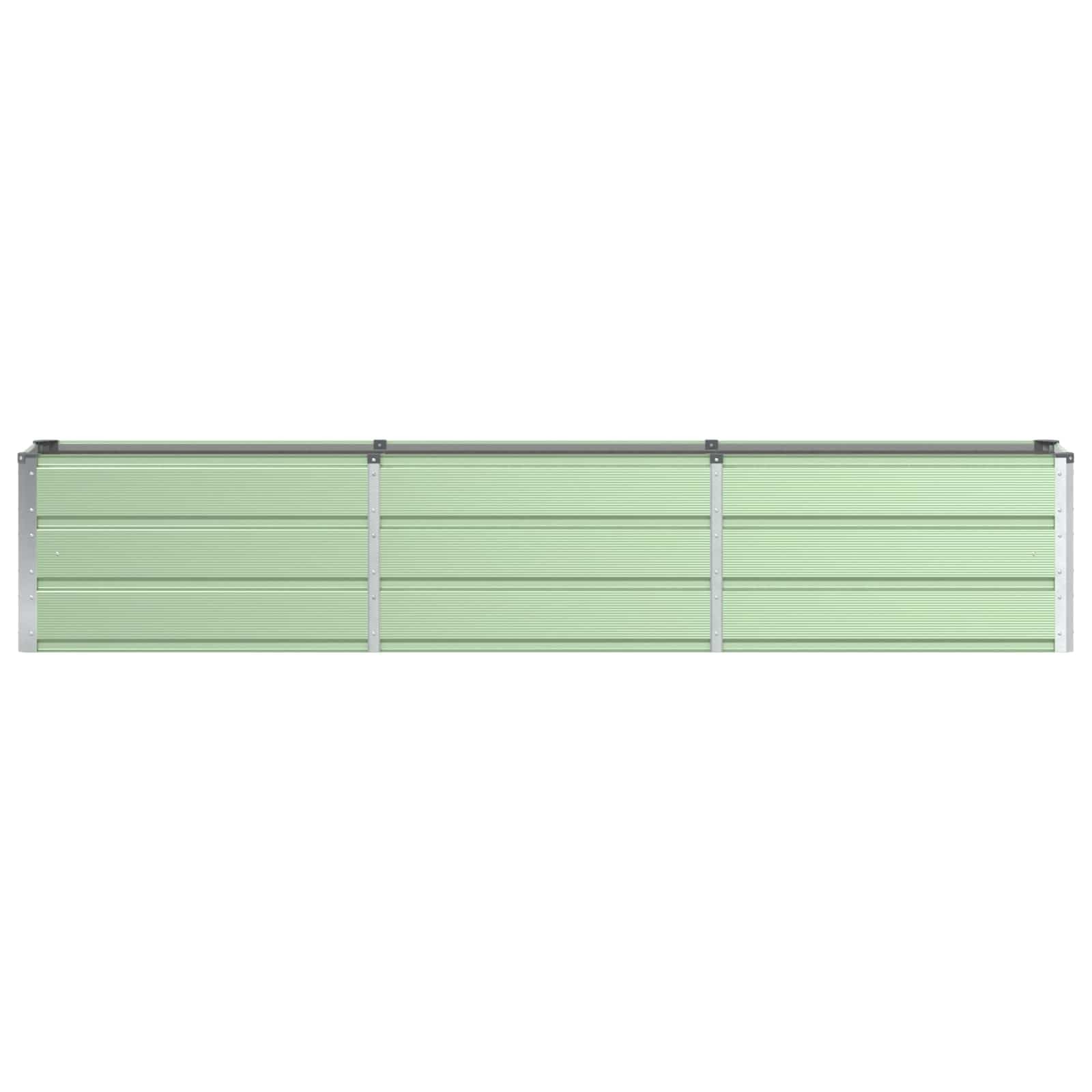 vidaXL Plantenbak Groen 240 x 40 x 45 cm Staal