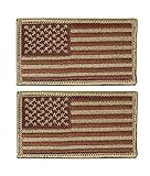 US American Spice Brown Air Force Flag Forward Facing OCP Patch 2 Pack (Military Issued)-Veteran Owned Business