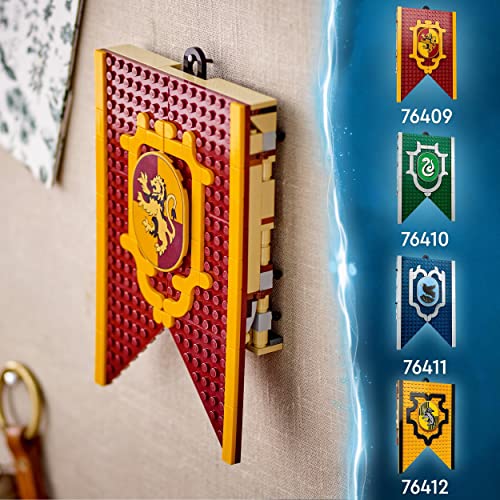 76409 Harry Potter Stendardo della Casa Grifondoro da Parete per Bambini e Bambine, Giocattolo con Sala Comune del Castello di Hogwarts e 3 Minifigure, Giochi da Viaggio da Collezione - Lego - Immagine 4