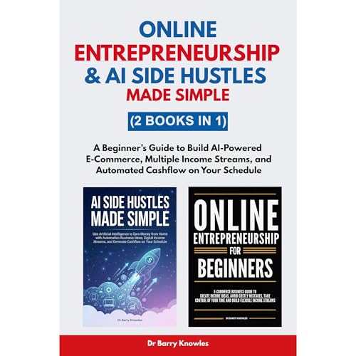 Online Entrepreneurship & AI Side Hustles Made Simple Audiolibro Por Barry Knowles arte de portada