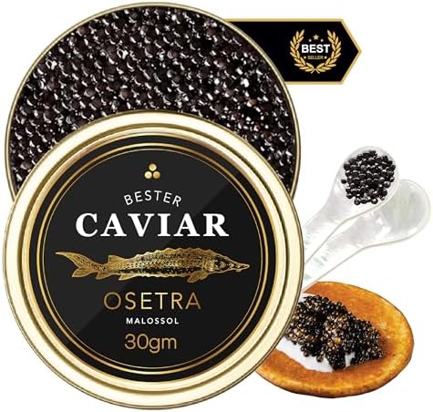 Amazon.com: BESTER CAVIAR Premium Osetra Sturgeon Caviar ...