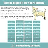 CuteBone Weihnachten roter Hundepullover Kleid Schneeflocke Welpe Wintermantel Hund Rüschenkleid Katzenbekleidung mit Loch für die Leine für kleine mittelgroße Hunde DS85L-DE