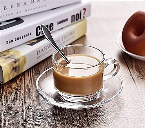 Image of Transparent Tea and Coffee Cup, Glass Cups, Clear Tea Cups Glass, (Set of 18) (18, 180 ML)
