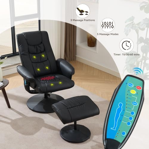 Sillón Ajustable Piel PU Negro miniatura 5