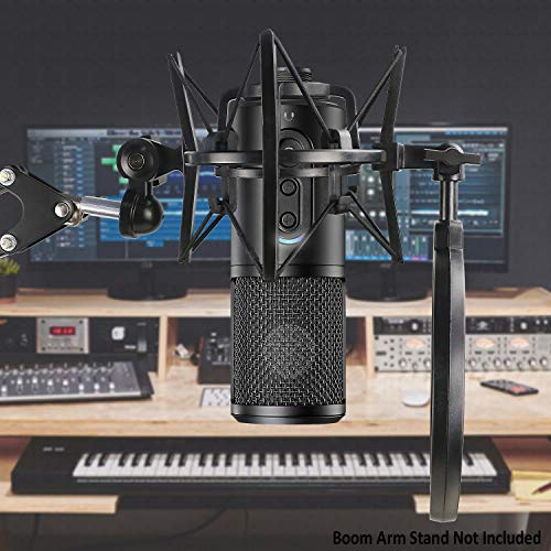 ATR2500X Mikrofonspinne mit Popschutz, Shock Mount Passender Mikrofonständer für Audio-Technica ATR 2500X und ATR2500 USB Mikrofon von YOUSHARES – Bild 8