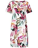 Kleid Gewebe Gerry Weber Womens 380048 Dress, Ecru/Weiss/Lila/Pink Mult, 44