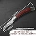 DRACHENADER N-1 Mushroom Knife with Brush Foraging Knife Hunting Harvesting Folding Mushroom Pocket Knife W/Liner Lock