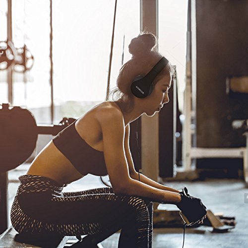 LOBKIN Auriculares Bluetooth 5.0 inalambricos de Diadema Cascos Plegables, Casco Bluetooth con Sonido Estéreo Micro SD/TF, FM con micrófono y Audio Cable para Movil, PC, Tablet