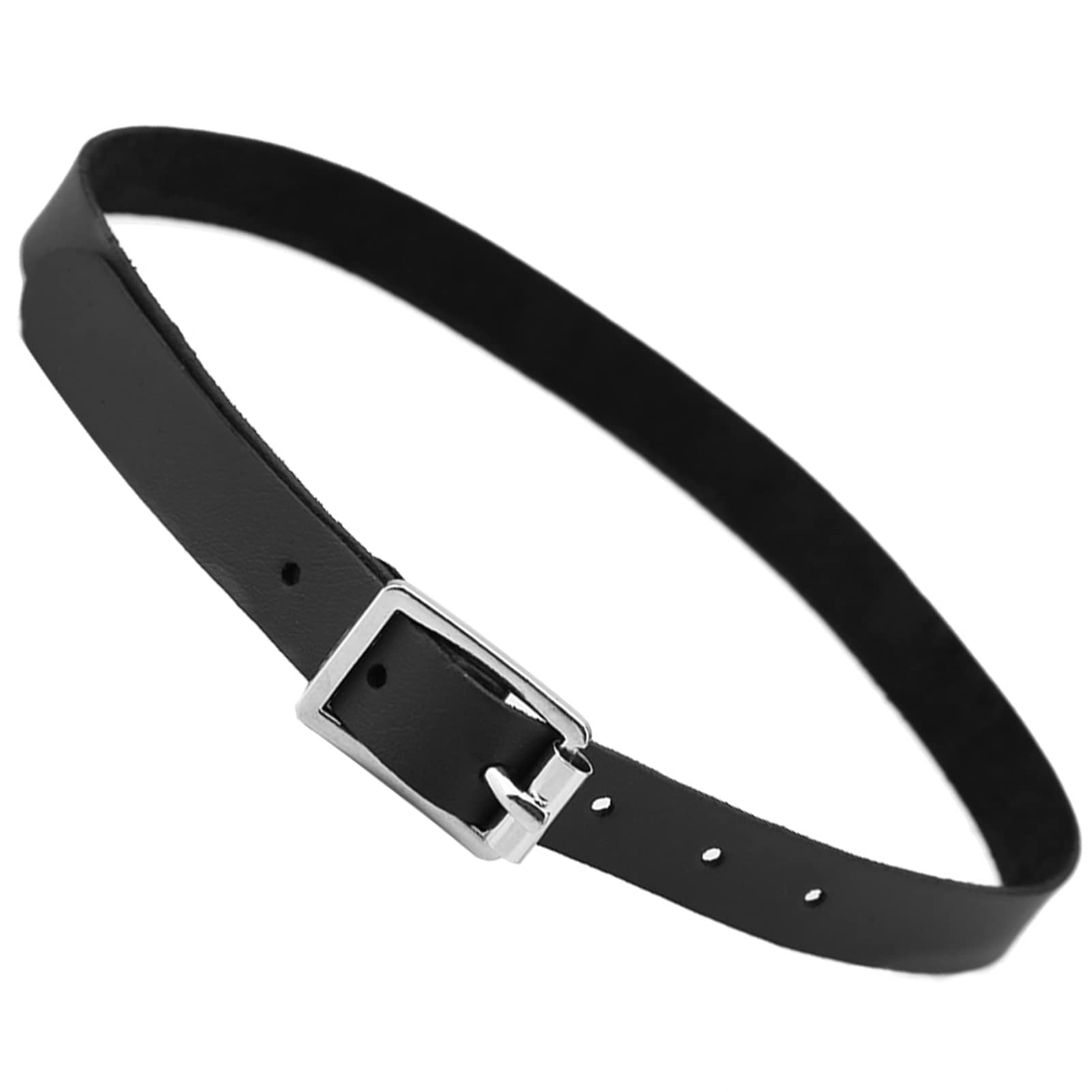 Gavigain Adjustable Black Genuine Leather Spur Strap, Soft PU Material, Elegant Design, Long Lasting Durability, for Horse Riders