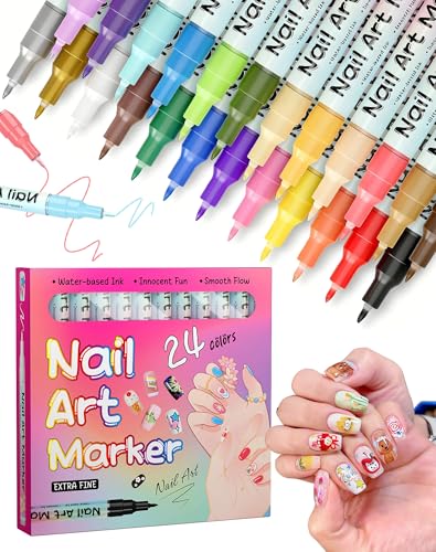 Waterproof Nail Art Pen - Quick Dry 12 Colors Nail