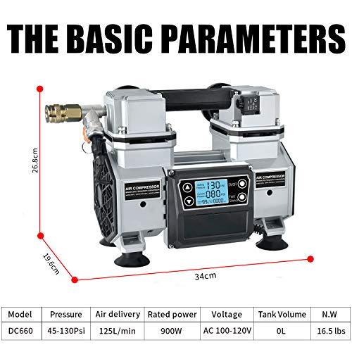 Tc·bl Portable Air Compressor 110V,Ultra Quiet Air Compressor Oil Free And Lightweight Small Air Pump #TOP4