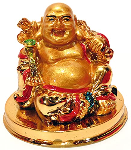 Buda Dourado da Fortuna e Prosperidade