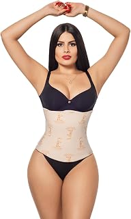Forma Tu Cuerpo Lipo Foam 360 Short Wrap for Post Surgery Liposuction, Tummy Tuck, BBL Recovery, Abdominal Care, and Compression Foam (Beige, M)