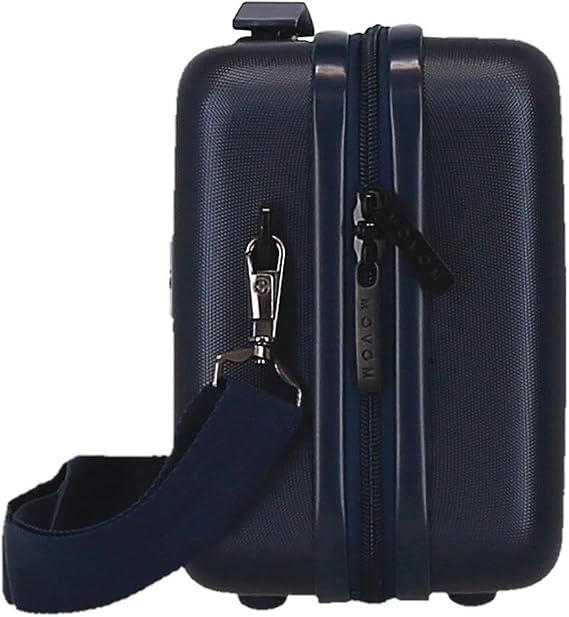 MOVOM Unisex Wood Travel Accessory- Toiletry Kit, Blue, One Size, Need customizable