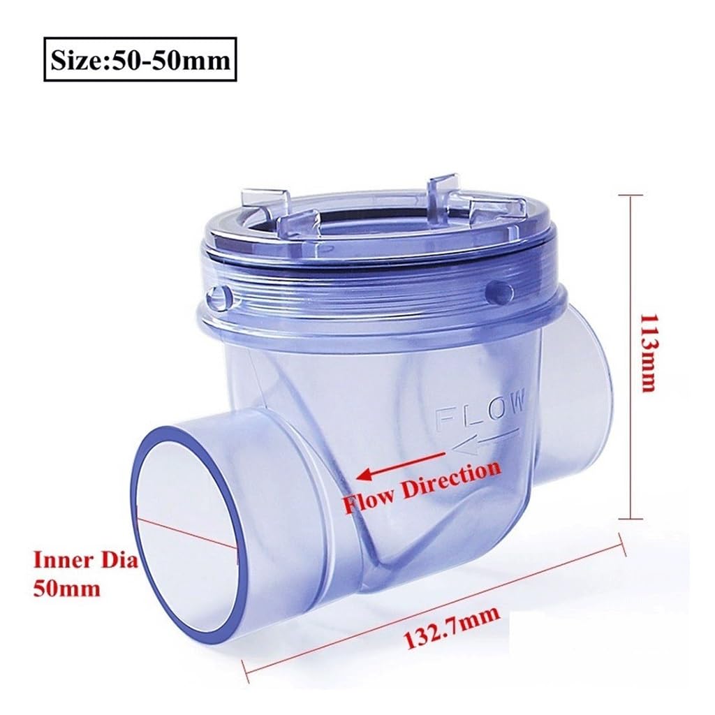 Adapter do zbiornika na wodę Zawór zwrotny PVC 50mm, zawór zwrotny do rur kanalizacyjnych kuchennych, zawór jednokierunkowy, złączki do rur wodnych do nawadniania ogrodu i akwarium