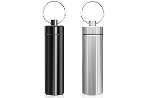Practical Q-tip Holder, 4 Pack Keychain Dispenser for Outdoor Travel