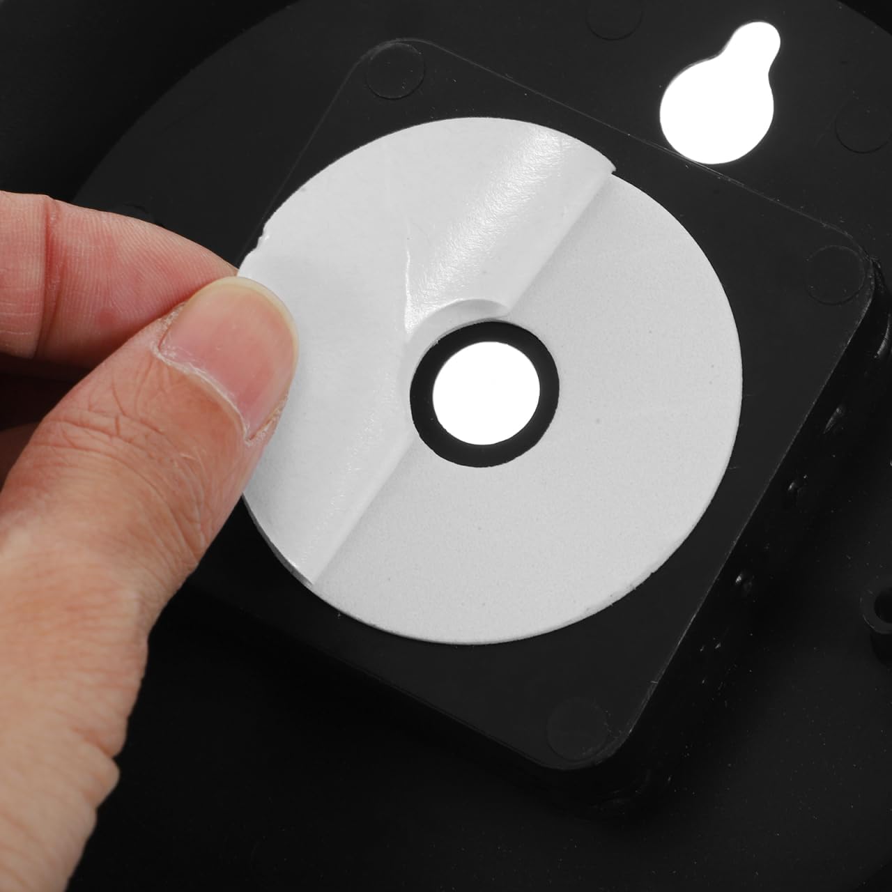 Homoyoyo 2pcs Clock Mechanism Covers for DIY Wall Clock Repair Waterproof Plastic Back Cover Compatible Battery Operated Replacement Parts for Movement Mechanism