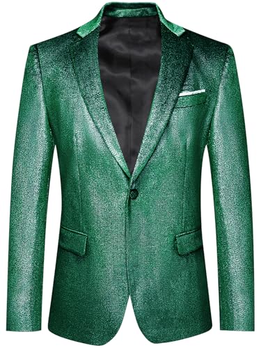 Barry.Wang Glitter Velvet Blazer Men Shiny Suit Notch Lapel Jacket Sport Coat Homecoming Party 80s 90s Disco Prom Bash4