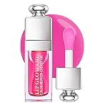 GECOMO Hydrating Lip Glow Oil, Moisturizing Lip Glow Oil, Nourishing Glossy Transparent Lip Oil, Plumping Lip Oil, Lip Balm, Non-sticky Tinted Toot Lip Balm for Lip Care (RASPBERRY) 0.2 OZ