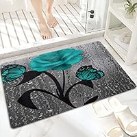 Tappeto da Bagno in Microfibra, Tappetino da Bagno Antiscivolo,Blu Oceano Tropicale Nautico Alba Mare Onda Nuv,Morbido, Facile da Pulire, Molto Assorbente per Bagno, Camera da letto, Interni 60x100 cm