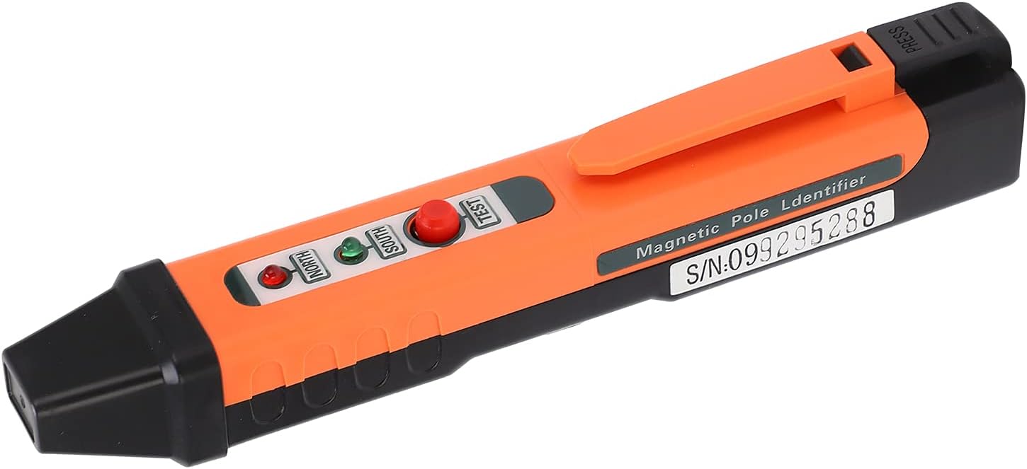 Magnetic Pole Detector, Deosdum Magnetic Pole Pen Polarity Tester 862M ± 5Mt (50Gs) High Sensitivity Magnetic Pole Pen N S Polarity Identification Test Pen Magnetic Pen