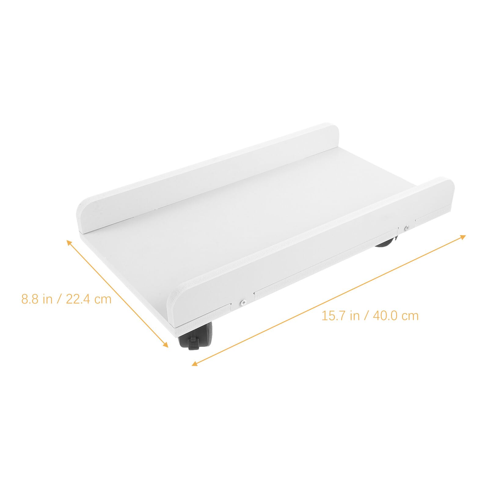 Cabilock Soporte de Piso para Caja de Ordenador Blanco con Ruedas, Resistente Gran Capacidad de Carga para Escritorio de Oficina