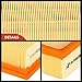 A-Premium Engine Air Filter Compatible with BMW 318i 1991-1994, 318is 1991-1994, 325 1986-1988, 325e 1985-1987, 325es 1986-1987, 325i 1987-1993, 325is, 325iX, 525i, 528e, 750iL, 850Ci, 850CSi, 850i