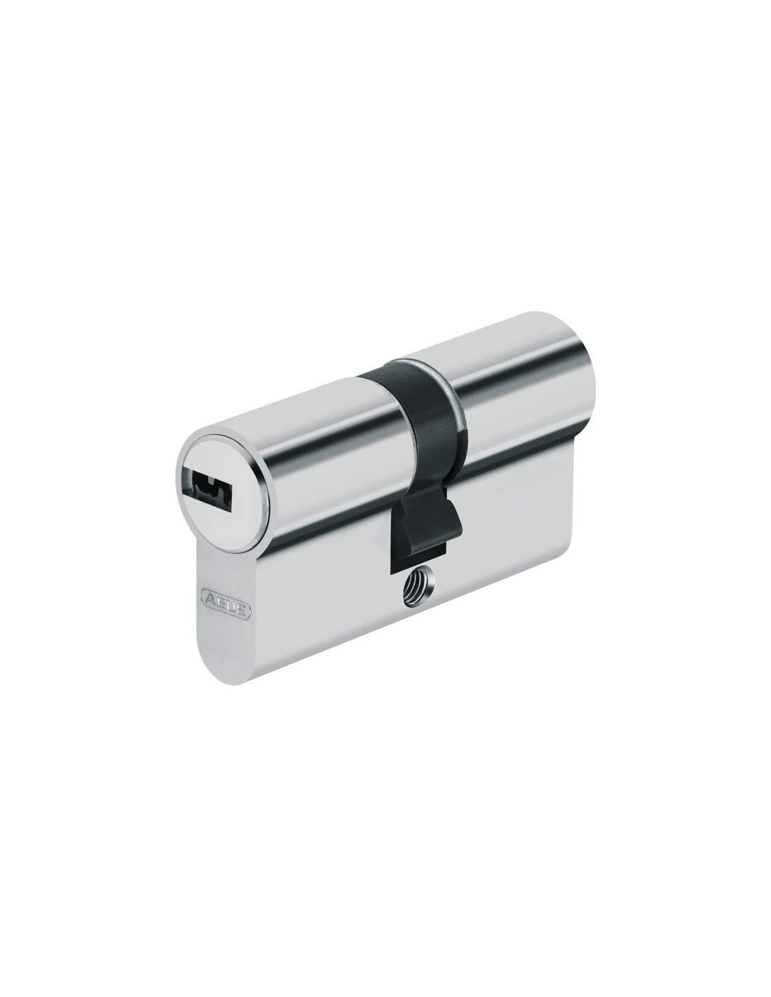 Cilindro Abus D6 de 30x30 mm: bombín niquelado para puertas con llave de puntos