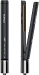 KUSNCA Lève-cheveux, Lisse-cheveux professionnel plat en fer et curler 2 en 1, Céramique Négatif Lève-cheveux Ion, Lisse-voyage double tension, fonction anticalcaire avant, LCD 230°F-450°F, 1 Inch (Rouge)