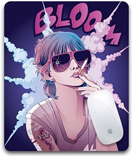 Amazon Co Jp マウスパッド モダン かっこいい 女 タバコを吸う ゲーミングマウス ユニークなデザイン 光学式対応 モダン プレゼント付き パソコン 周辺機器