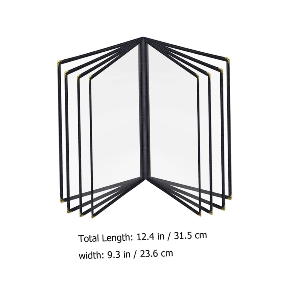 NAMOARLY Menu Folder A4 Size PVC Leatherette Trim for Restaurant Hotel Cafe Menu Protection