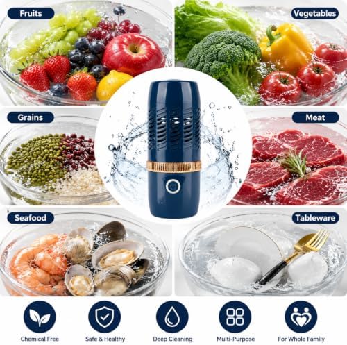 Purepod Produce Cleaner Fruit & Vegetable Washer with Oh-Ion Purification | IPX7 Wireless Food Cleaner, 10 Min Auto Clean for Fruits, Veggie, Grains, Meat, Seafood - 2
