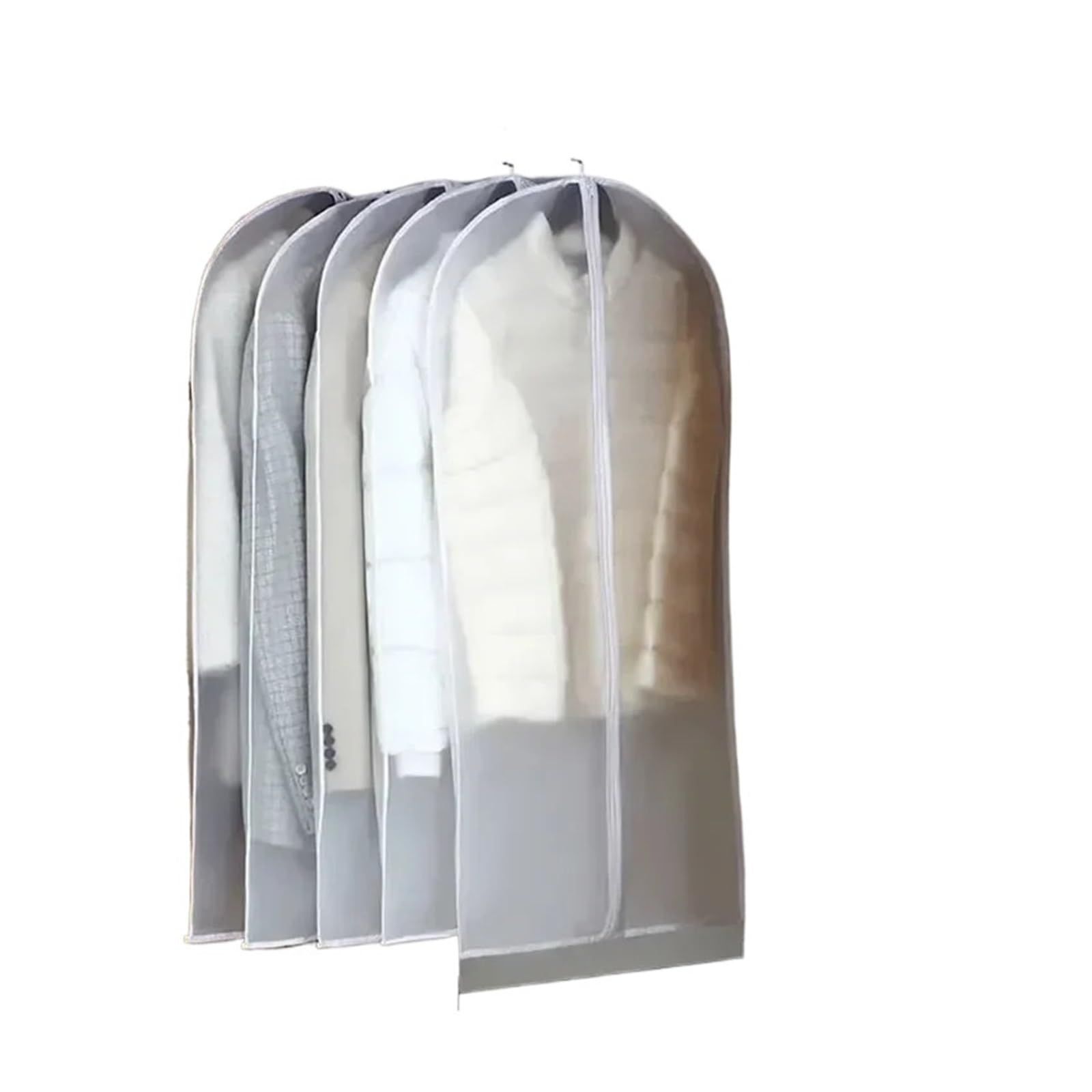 clothes dust bag 1-5PCS Clothes Dust Cover Transparent Thickened Washable Bag PEVA Household Coat Suit Hanging for home(60x100cm,3PCS)