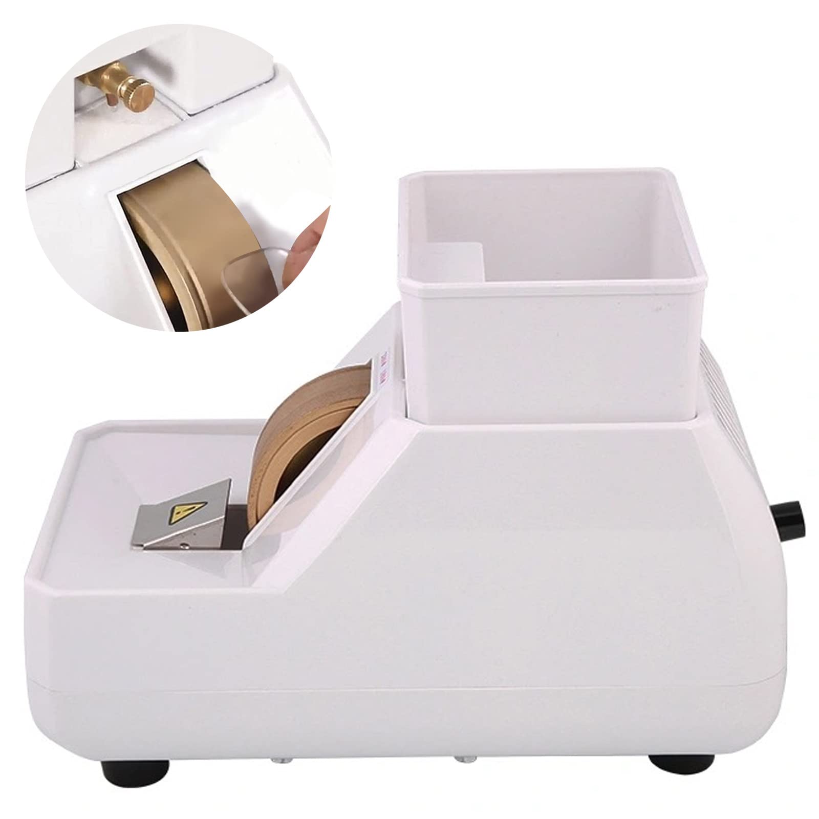 FADALE Smerigliatrice Ottica Manuale per Lenti, Smerigliatrice Manuale per Occhiali Smerigliatrice Manuale per Occhiali, Scanalatura Ruvida E Fine E a Forma di V, Molatrice per Occhiali