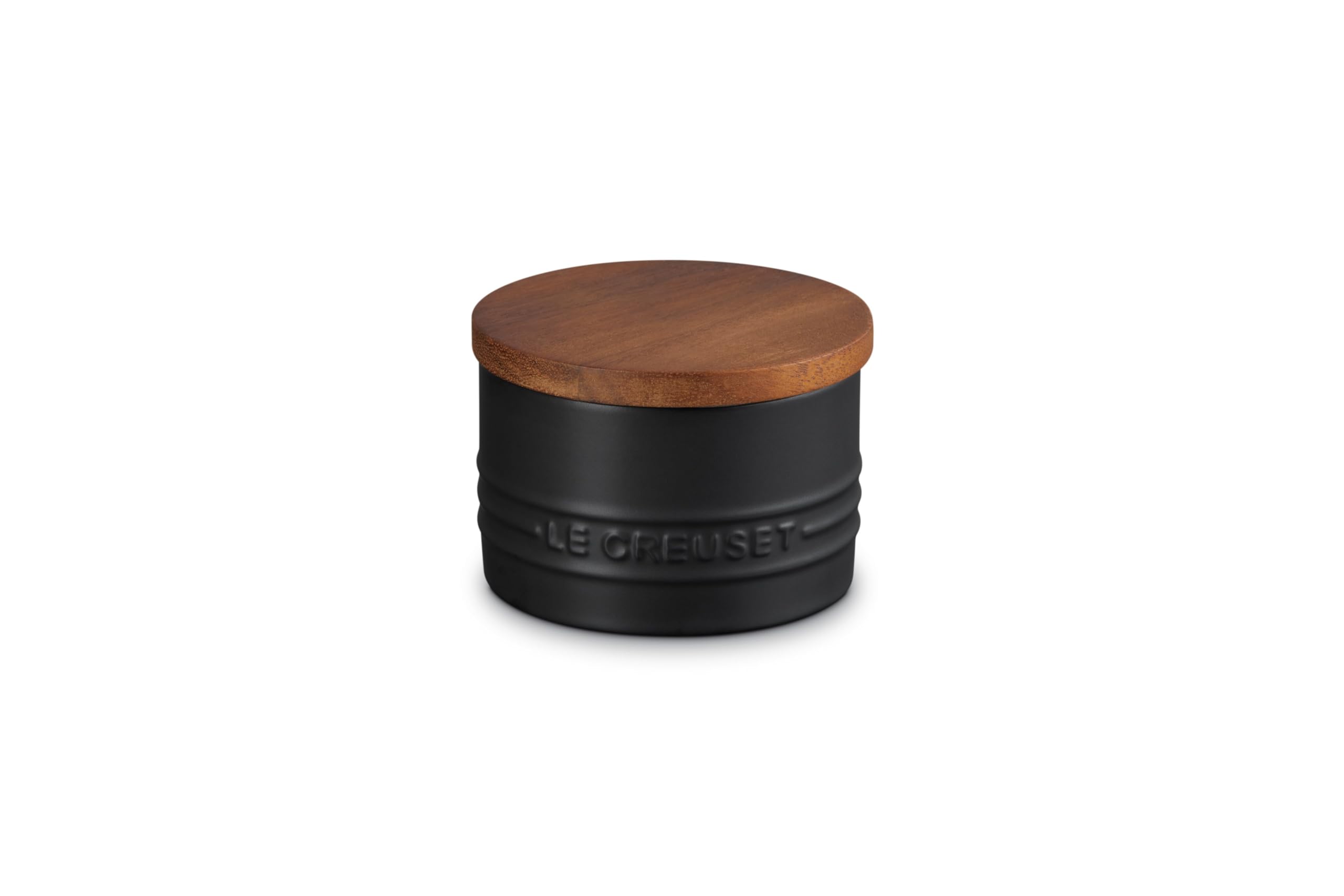 Le Creuset Stoneware Salt Cellar and Storage Canister, 7 oz., Licorice