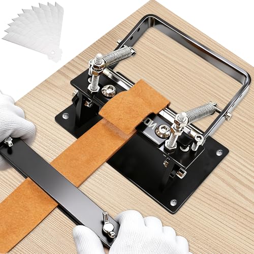 Leather Skiver, Leather Splitter with Pulling Handle,Skiving Machine for Belts,