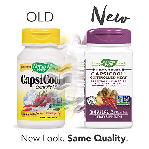 Nature's Way Capsicool, Traditional Digestion And Circulation Support*, 100 Vegan Capsules #TOP1