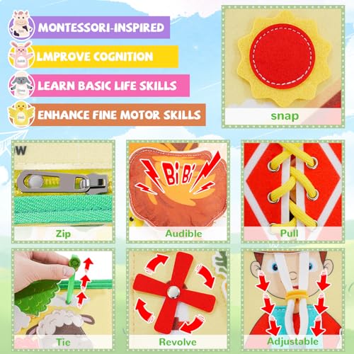 Engaging Travel Fun: The Ultimate Montessori Busy Book for Toddlers!