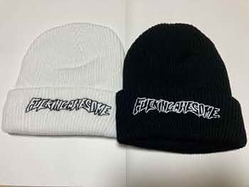 FUCKING AWESOME ニット帽 緑紫ストライプ FUCKING AWESOME PBS LOGO CUFF BEANIE / FOREST GREEN