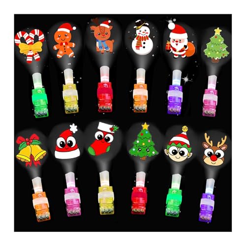 owlfun LED Fingerlampe Leuchtstab - 12 Stück Knicklichter Party...