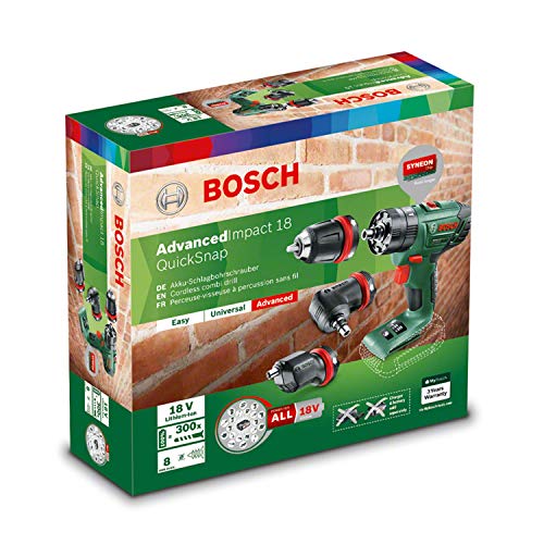 Bosch Home and Garden 06039A3402 AdvancedImpact 18 Perceuse à percussion, Vert