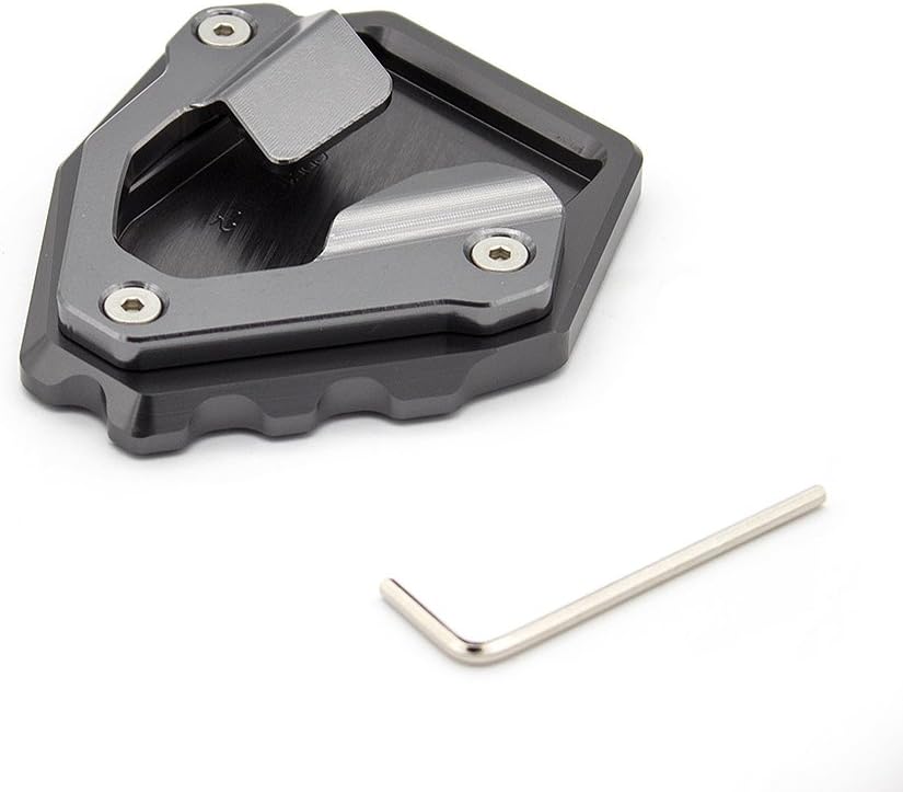 FXCNC Racing Motorcycle Kickstand Sidestand Extension Enlarge Plate Pad Compatible with Honda CRF1000L Africa Twin 2016 2017 2018 2019 2020