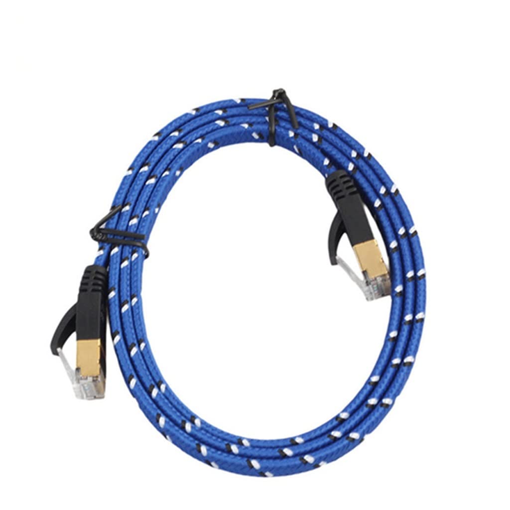 Cable Flat Wire with Braid Network Cables 10Gbps 600Mhz for Modem Router