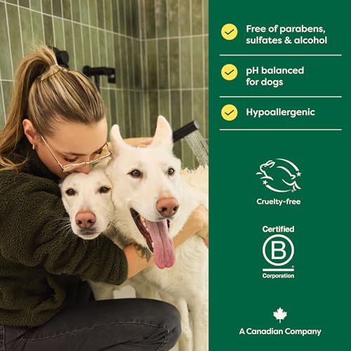 Earth Rated Deshedding Dog Shampoo, Hypoallergenic 3-in-1, Shampoo & Conditioner for Dogs & Puppies, Deodorizing, 98.5% Natural Origin Ingredients, 16 oz — view 3