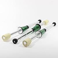 Zeekio Fire Torch Juggling Club Set of 3 All Green - Premium Kevlar Wicks, Durable Professional Fire Juggling Torches