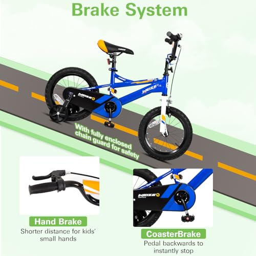 image for WEIZE Kids Bike, 14 Inch Children Bicycle for Boys Girls Ages 3-5 Year