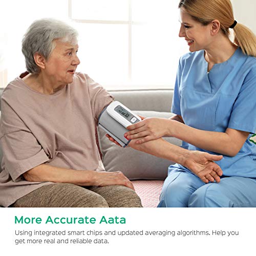 Panacare Blood Pressure Monitor All In One, Automatic Upper Arm Blood Pressure Monitor Built-In Battery/One Piece/Arrhythmia/9-14" Wide Cuff, Wireless Portable Digital Bp Machine For Home/Travel Use #TOP2