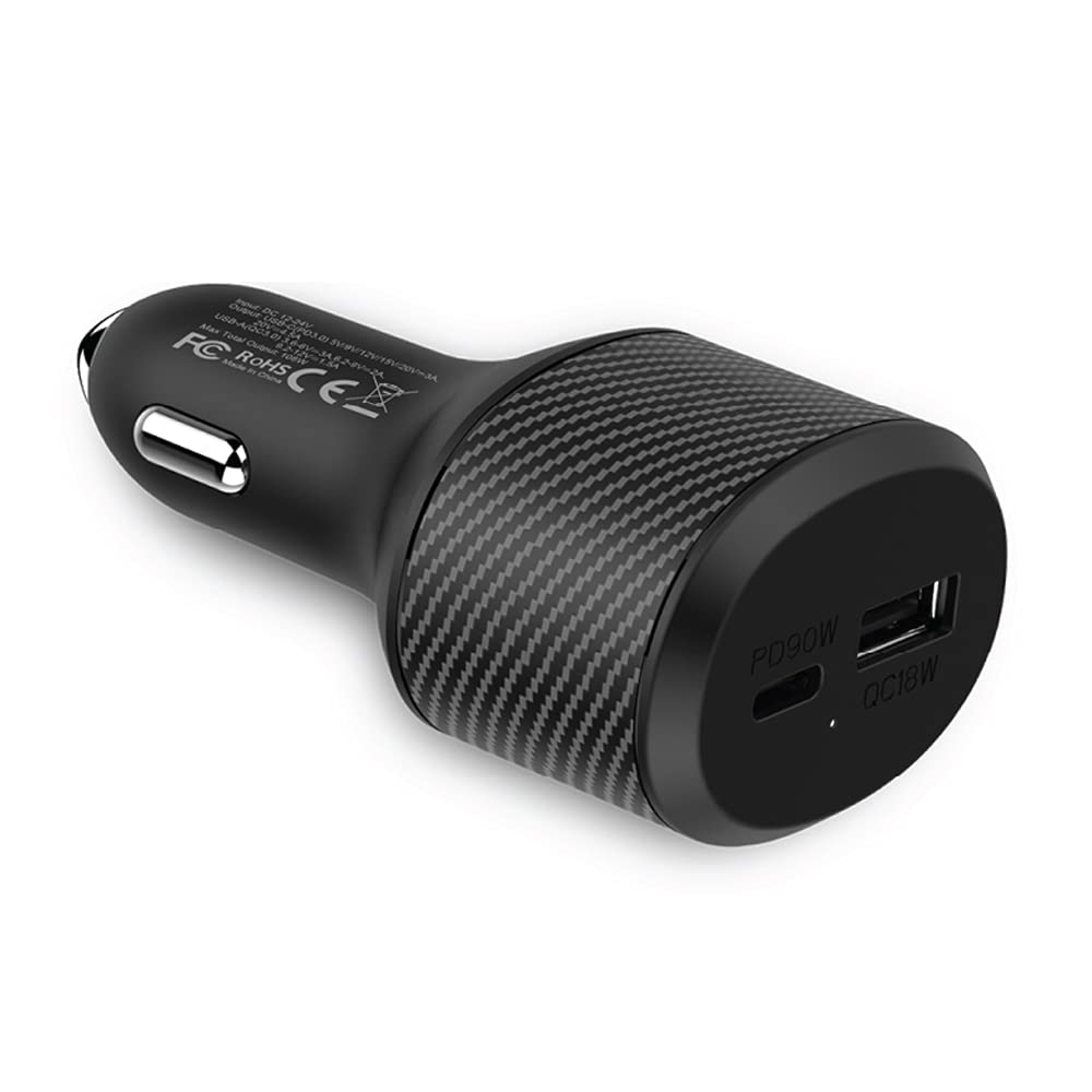 SMART PREMIUM 108W FAST CAR CHARGERWITH SMART SENSE IC AND 18 WATTS QUALCOMM QUICK CHARGE