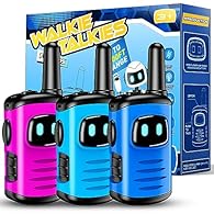 【Outdoor adventure toy】: Children can use walkie talkies to go on outdoor adventures, outings, camping, etc. They can always stay in touch with friends and family during outdoor activities. 【Super quality】: The kids walkie talkie is made from durable...