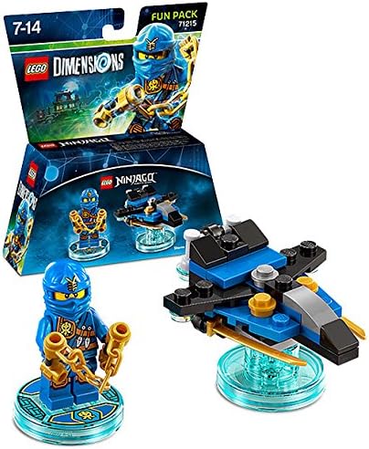 LEGO Dimensions Ninjago Fun Pack 5 Piece Variety Bundle; Ninjago Team Pack, Zane Fun Pack, Sensei Wu Fun Pack, Jay Fun Pack, Nya Fun Pack